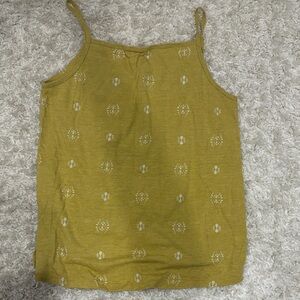 Stylish Mustard Green Women's Tank Top